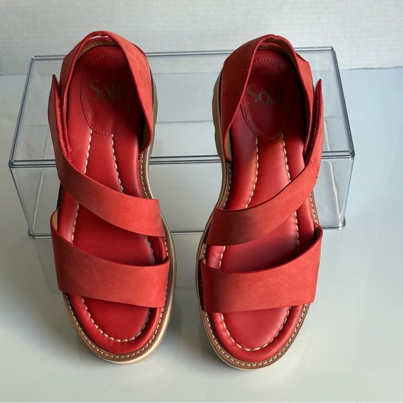 Sofft Pru Coral Leather Strappy Sandals Women's Size 8 M - Picture 4 of 11